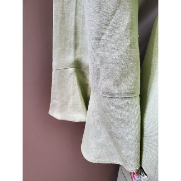 Coldwater Creek Women's Green Single Breasted Blazer, Top & Pant 3 Pcs Suit 8 - Picture 6 of 16